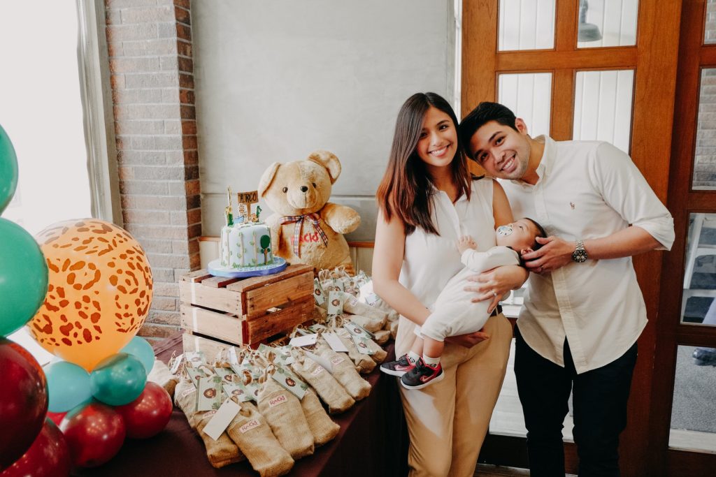 Tender family portrait captured during an at-home photoshoot